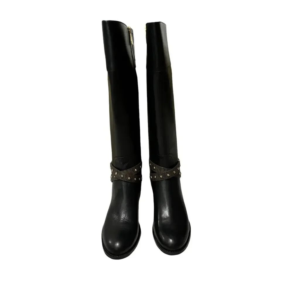 Michael Kors Kincaid Leather Riding Boot Size 8